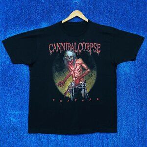 Cannibal Corpse Torture Cassette Art Death Metal Band Tee XL